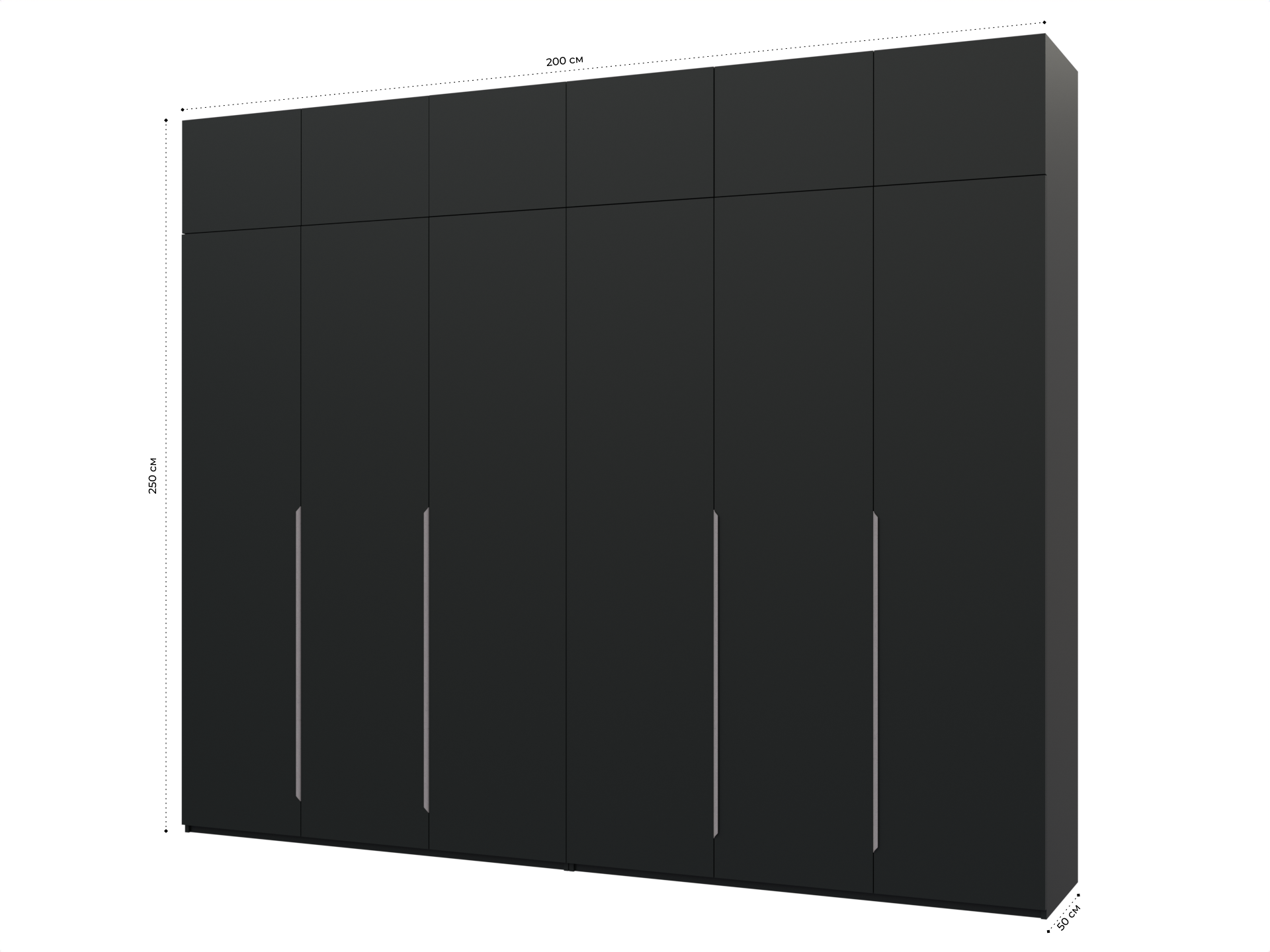 Распашной шкаф Пакс Альхейм 26 black (silver) ИКЕА (IKEA) изображение товара