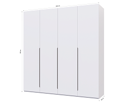 Изображение товара Распашной шкаф Пакс Альхейм 14 white (silver) ИКЕА (IKEA) на сайте adeta.ru