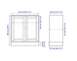 Изображение товара Комод Хавста 113 white ИКЕА (IKEA) на сайте adeta.ru