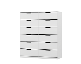 Изображение товара Комод Нордли 16 white ИКЕА (IKEA) на сайте adeta.ru